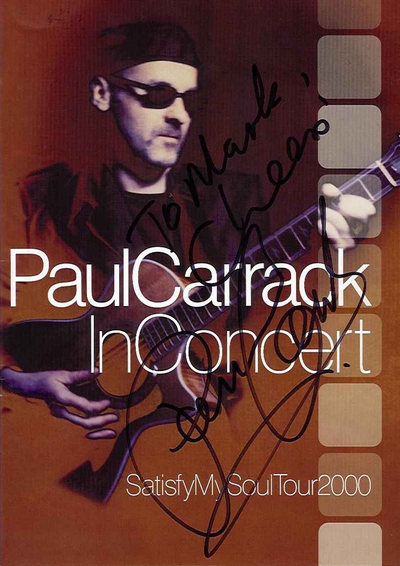 Paul Carrack Programme